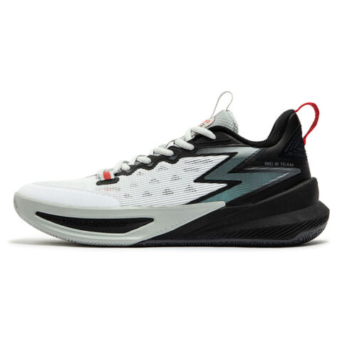 361° Slip Resistant, Abrasion Resistant, Lightweight Low top Basketball Shoes Men's White Black