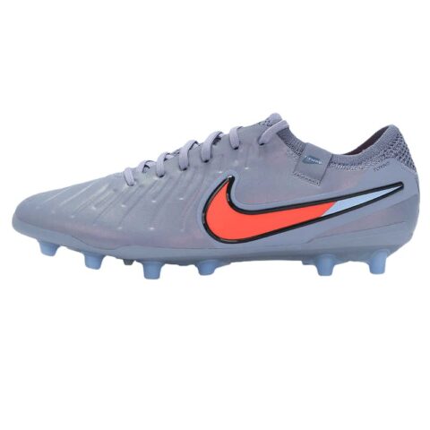 Nike Tiempo Legend 10 Abrasion Resistant Support Soccer Shoes Unisex Silver