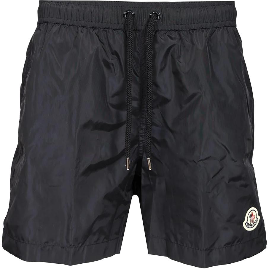 Moncler Logo Patch Drawstring Swim Shorts