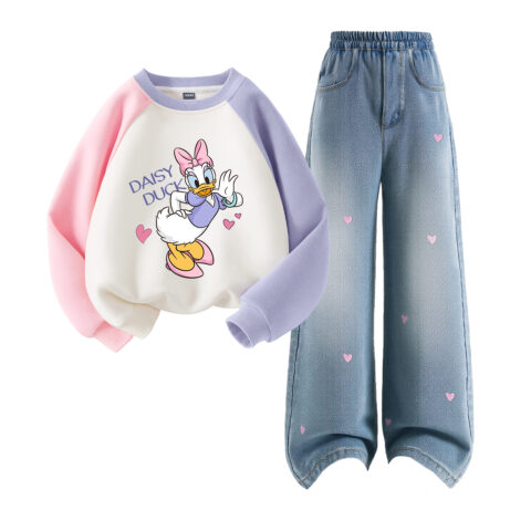 Disney Kids Casual Sportswear Crew Neck Moderate