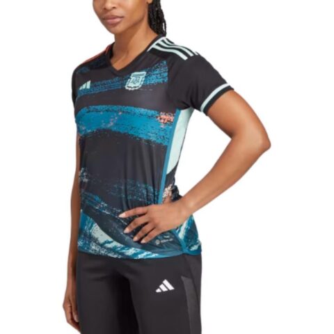 Adidas Argentina Soccer Jerseys Women’s Black V Neck Moderate