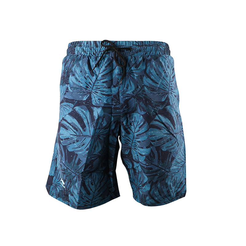 Li Ning Beach Shorts Men’s Neon Blue Floral
