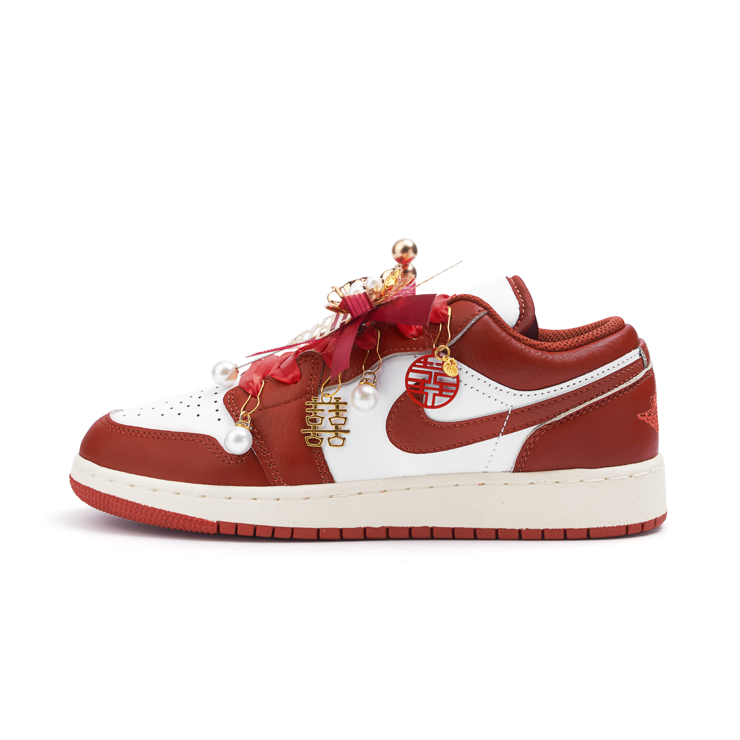 Jordan Air Jordan 1 Low top Vintage Basketball Shoes Women’s Red