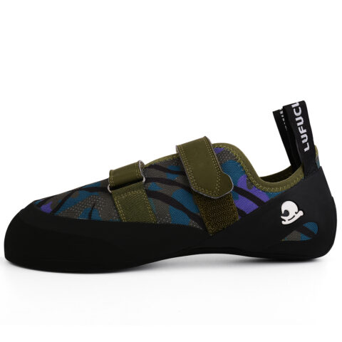 LUFU Slip Resistant Abrasion Resistant Low top Rock Climbing Shoes Unisex Mist Gray