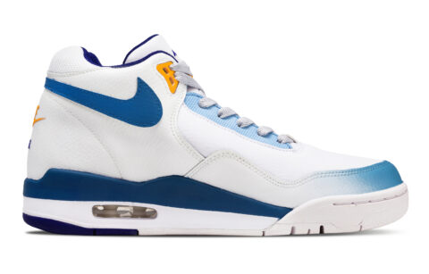 Nike Flight Legacy Breeze Blue Bamboo Slip Resistant Abrasion Resistant Mid top Vintage Basketball Shoes Men’s