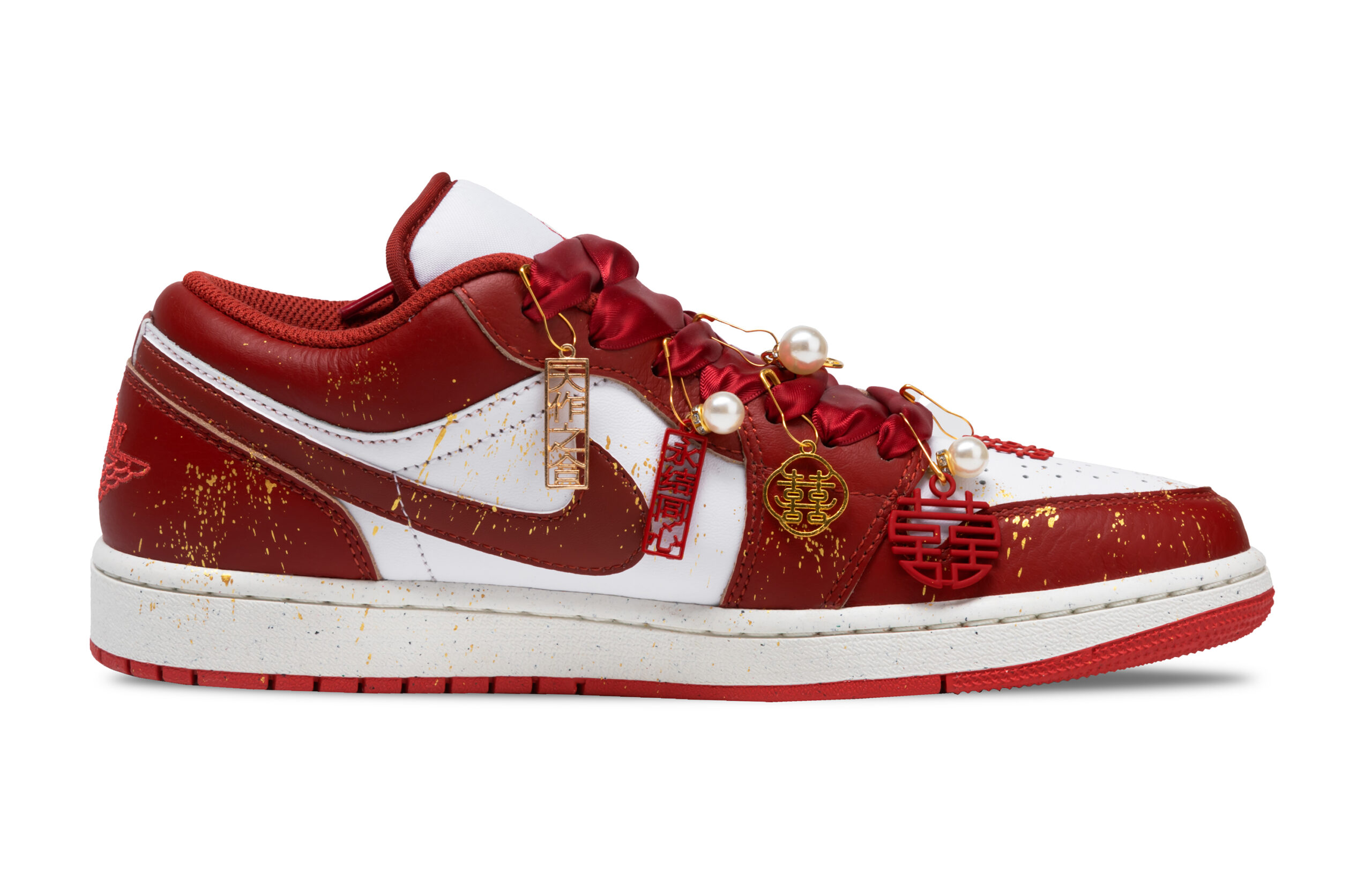 Jordan Air Jordan 1 Vintage Basketball Shoes Men’s Low Top Red/White