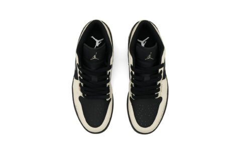 Jordan Air Jordan 1 Abrasion Resistant Abrasion Resistant Low top Vintage Basketball Shoes Unisex Black Brown