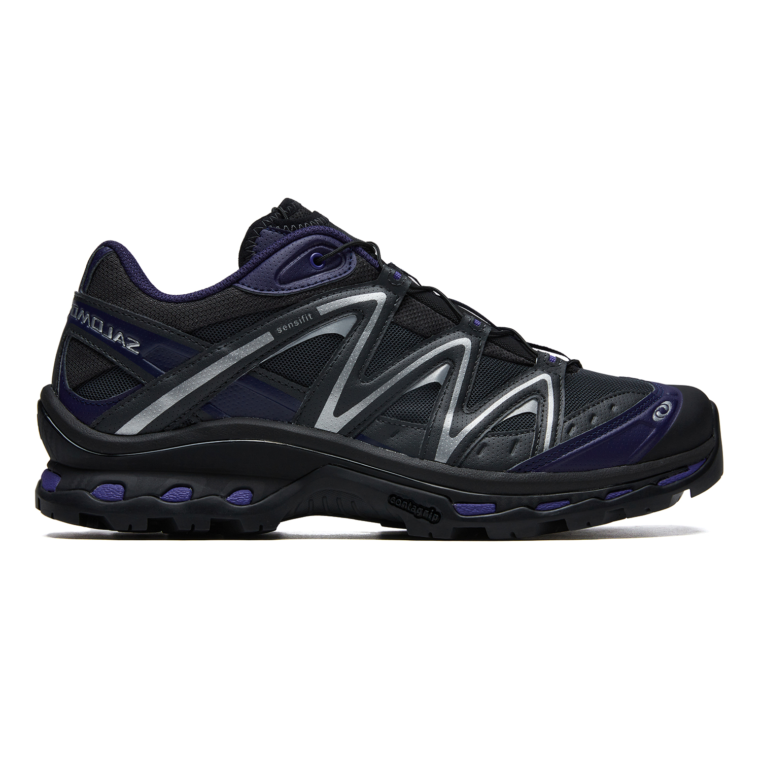 SALOMON XT Quest Cushioning Abrasion Resistant Coverage Support Hiking Shoes Unisex Black Purple