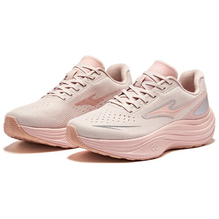 Erke Cushioning Slip Resistant Abrasion Resistant Low top Casual Running Shoes Women’s Pink Gray