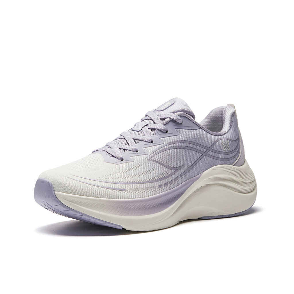 Anta Leaf 6.0 Fabric Low top Long Distance Running Sprint Running Shoes Women’s Ivory White/Light Purple Gray