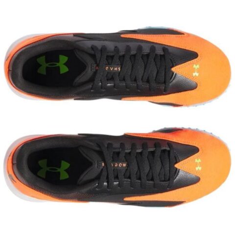 Under Armour TF Turf Abrasion Resistant Abrasion Resistant Soccer Shoes Unisex Black Orange