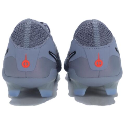 Nike Tiempo Legend 10 Comfortable Slip Resistant Abrasion Resistant Soccer Shoes Unisex Silver Gray