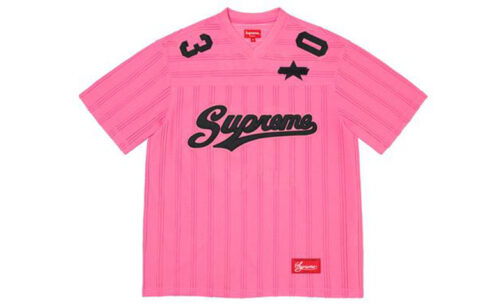 Supreme Mesh Stripe Football Jersey