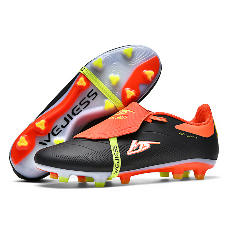 WEJIESS Natural Grass Slip Resistant Abrasion Resistant Slip Resistant Abrasion Resistant Soccer Shoes Unisex