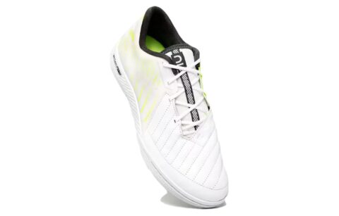 DECATHLON IC/in Cushioning Slip Resistant Abrasion Resistant Breathable Soccer Shoes Men’s White Yellow