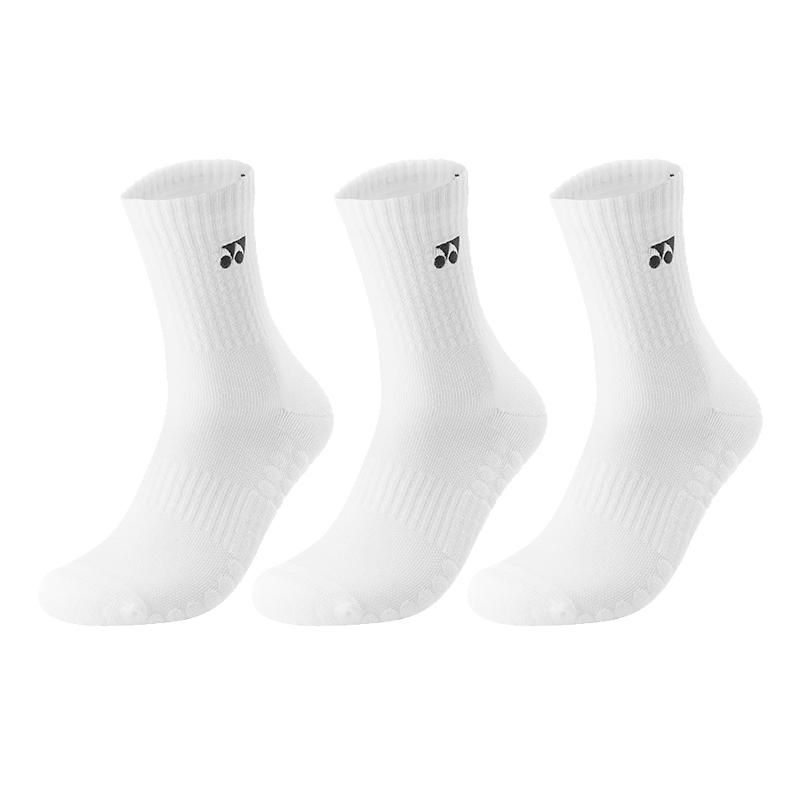 YONEX Crew Socks Men’s Combo Set White