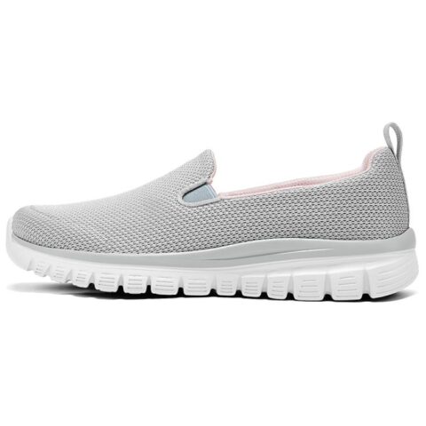 Skechers Sports Life Collection Comfortable Low top Casual Shoes Women’s Gray Pink