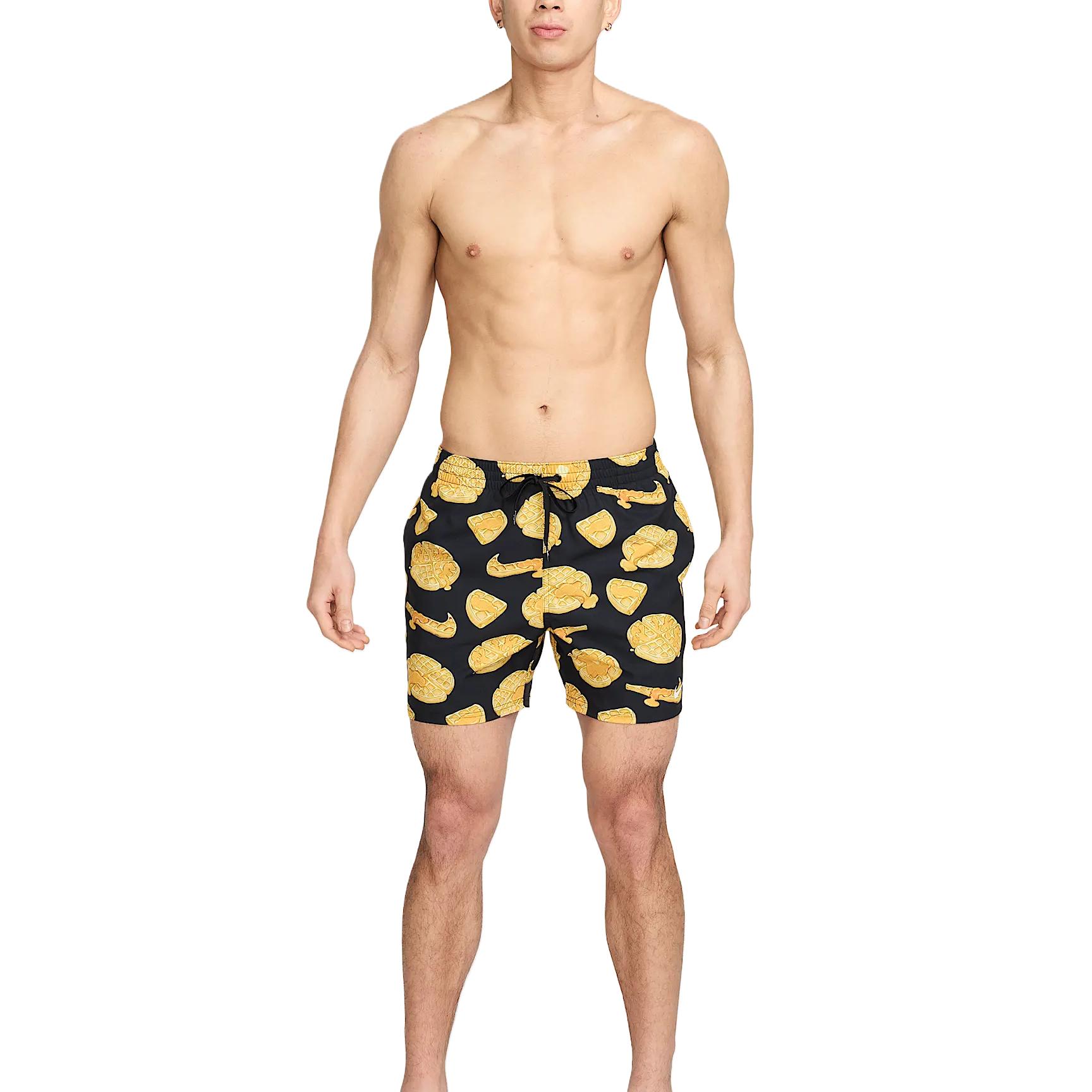 Nike Beach Shorts Men’s Black/Yellow Color