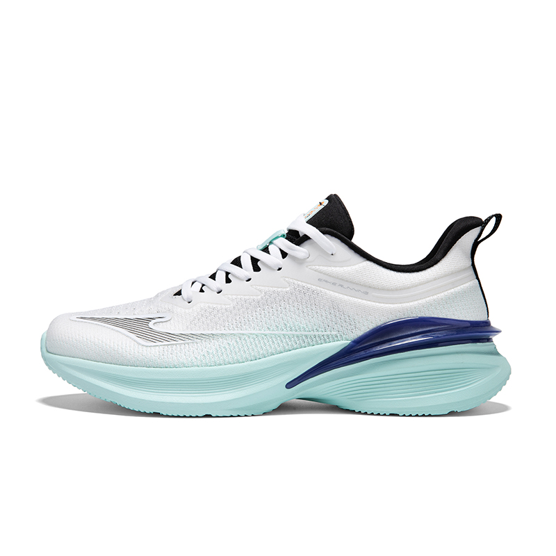 Erke Cushioning Abrasion Resistant Lightweight Low top Casual Running Shoes Men’s Erke White Bubble Green