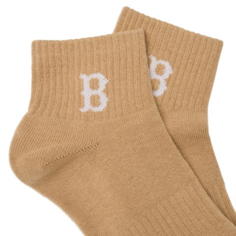 MLB Ankle Socks Unisex 2 Pack Brown+Pink
