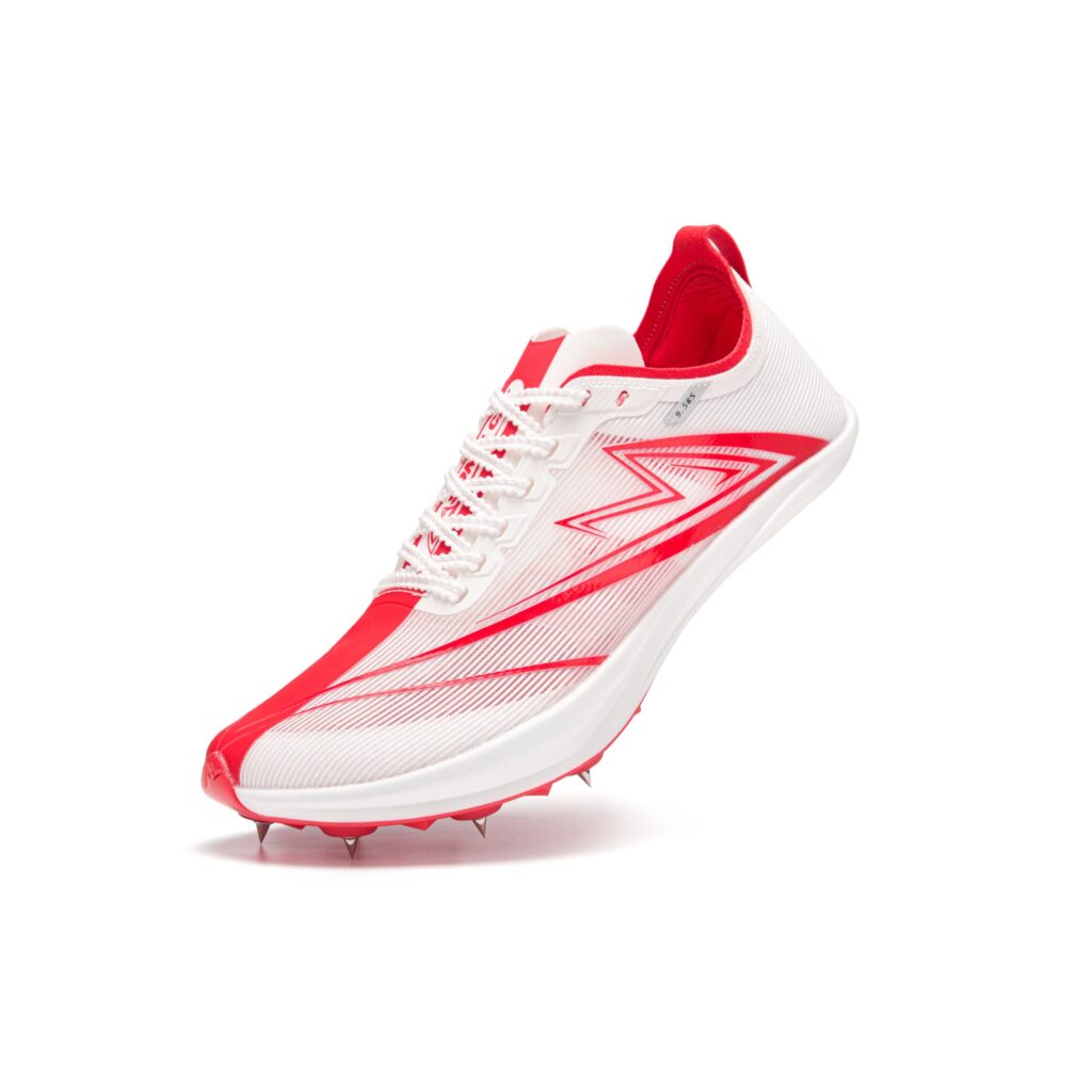 YINSUMAO Full Length Carbon Plate Running Shoes Unisex White Red