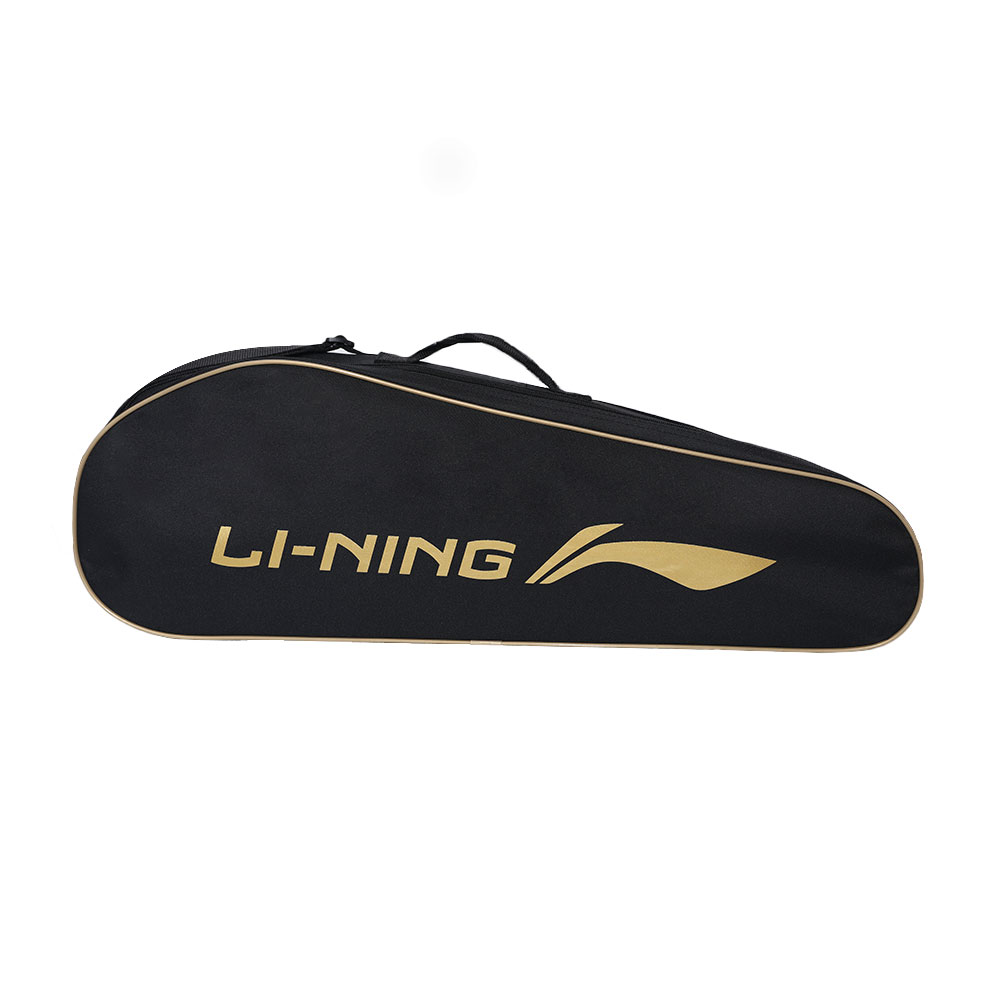 Li Ning Badminton Racket Bags 2 4 Pcs Crossbody Bag Black/Gold Color Unisex
