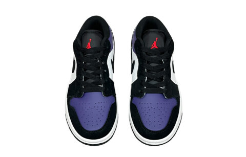 Jordan Air Jordan 1 Reverse Black Purple Slip Resistant Abrasion Resistant Slip Resistant Abrasion Resistant Low top
