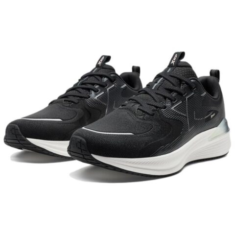 XTEP Slip Resistant Coverage Abrasion Resistant Low top Casual Running Shoes Women’s Black