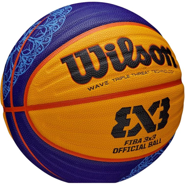 Wilson Size 6 Indoor, Outdoor, All Basketball Synthetic Leather Yellow Purple