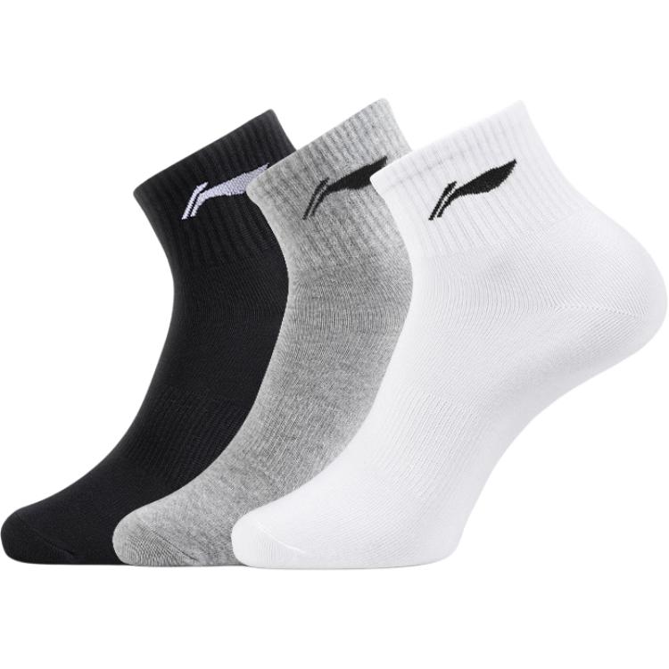 Li Ning Crew Socks Unisex 4 Pack