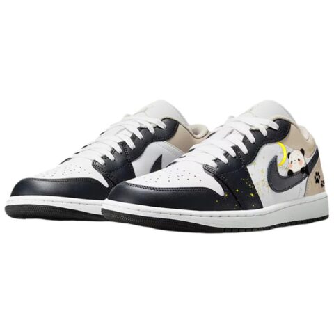 Jordan Air Jordan 1 Vintage Basketball Shoes Men’s Low Top White/Black