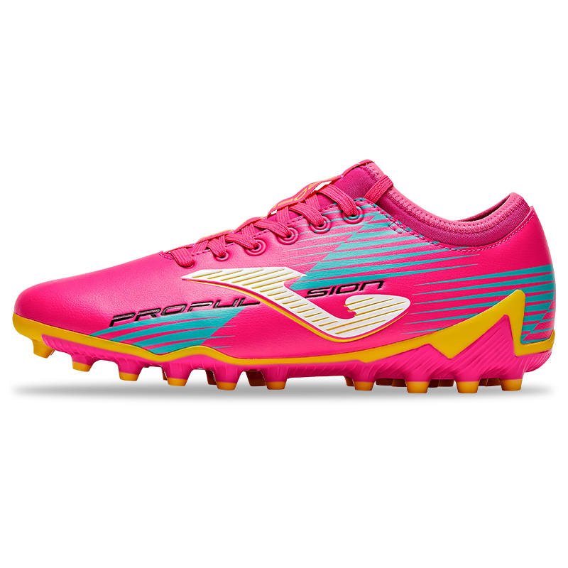 Joma MG Multi Ground Synthetic Leather Soccer Shoes Men's Pink Blue