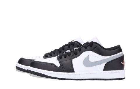 Jordan Air Jordan 1 Low top Vintage Basketball Shoes Unisex Black White Gray