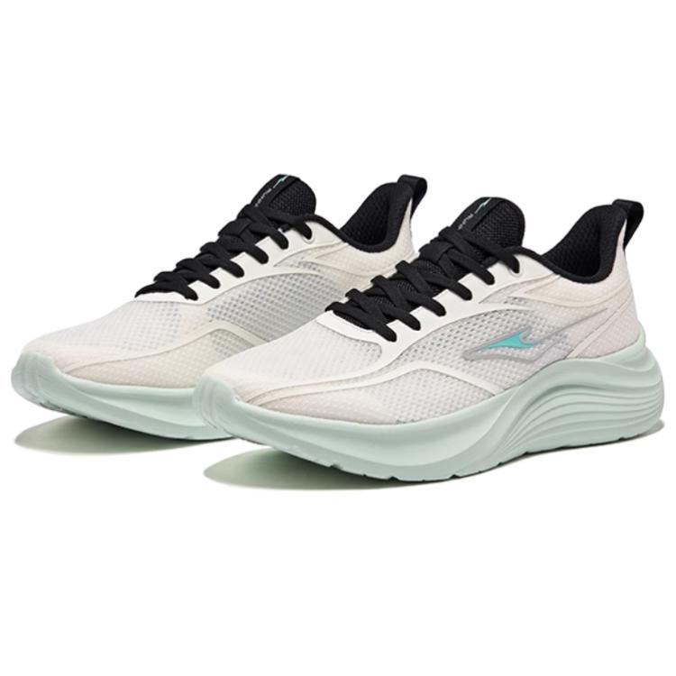 Erke Breathable Abrasion Resistant Breathable And Wear resistant Low top Casual Running Shoes Men’s White Green