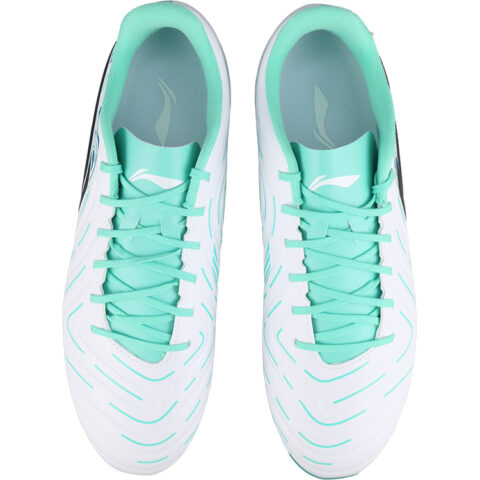 Li Ning Brocade Entry Level MG Multi Ground Slip Resistant Abrasion Resistant Soccer Shoes Men’s White Green