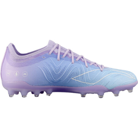 Li Ning MG Multi Ground Soft Ground Synthetic Leather Soccer Shoes Men’s Blue Purple
