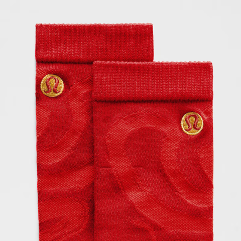 Lululemon Daily Stride Crew Socks Women’s 1 Pack Dark Red/True Red
