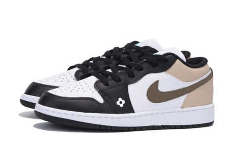 Jordan Air Jordan 1 Abrasion Resistant Low top Vintage Basketball Shoes Men’s White