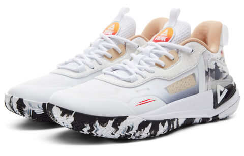 PEAK Ranger 2 Cushioning Abrasion Resistant Anti Twist Low top Basketball Shoes Men’s All White Black