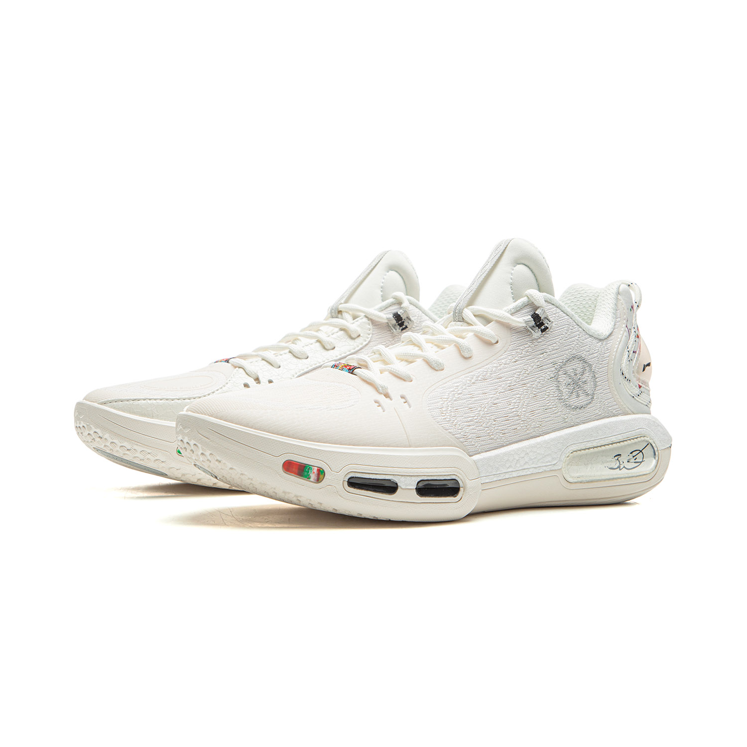 Li Ning Cushioning Slip Resistant Abrasion Resistant Breathable Rebound Grip Low top Basketball Shoes Men’s