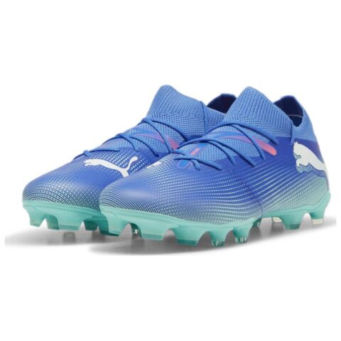 PUMA FUTURE 7 MATCH Soft And Comfortable Soccer Shoes Unisex Blue
