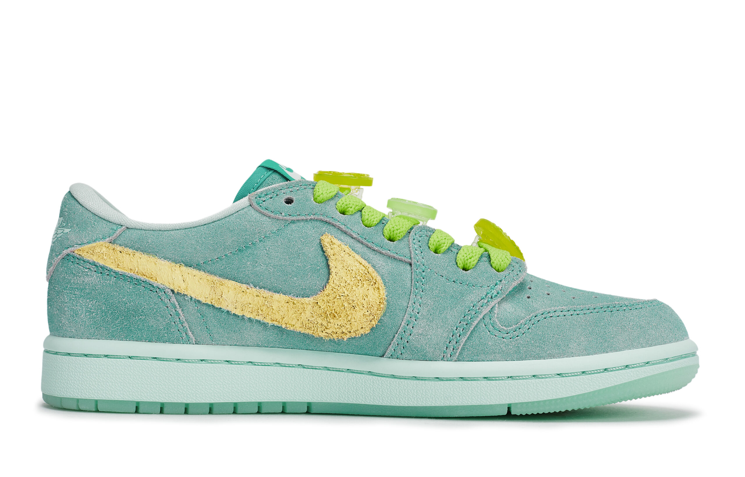 Jordan Air Jordan 1 Vintage Basketball Shoes Women’s Low Top Yellow/Green