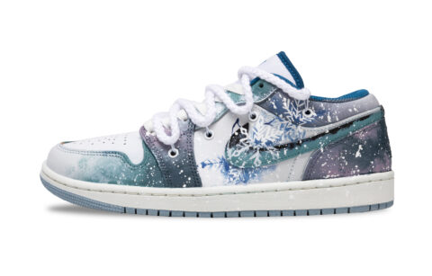 Jordan Air Jordan 1 Cushioning, Wear Resistant Low top Vintage Basketball Shoes Unisex Dark Cyan
