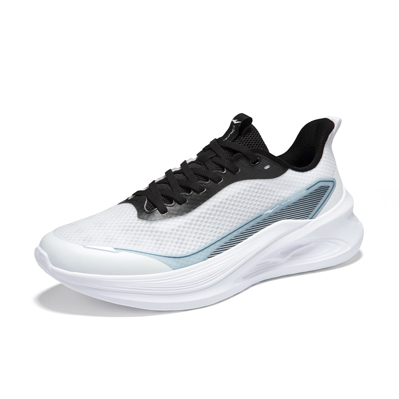 Erke Cushioning Breathable Lightweight Low top Casual Running Shoes Men’s White Black