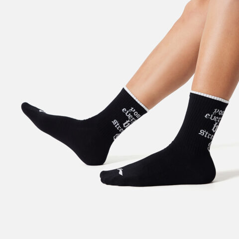 Li Ning Badfive Crew Socks Unisex 1 Pack Black