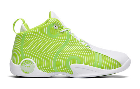 VOIT Basketball Shoes Men’s High Top White/Neon Green