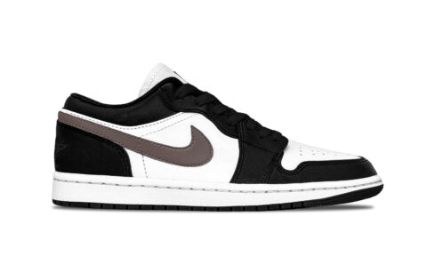 Jordan Air Jordan 1 Maillard Style Abrasion Resistant Low top Vintage Basketball Shoes Unisex Black Brown