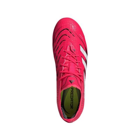 Adidas PREDATOR ELITE AG Artificial Ground Slip Resistant Abrasion Resistant Soccer Shoes Unisex Red White