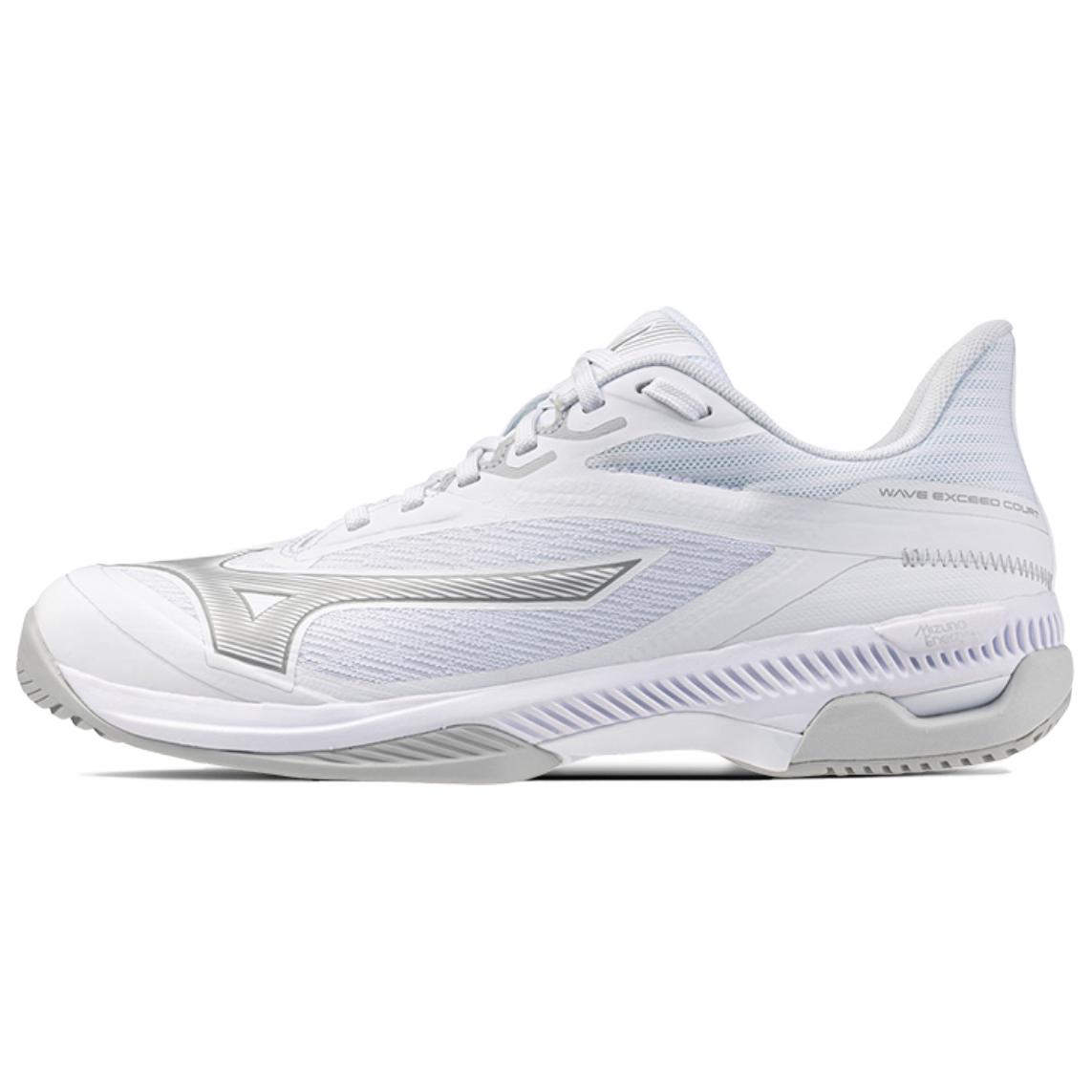 Mizuno WAVE EXCEED COURT Cushioning Slip Resistant Abrasion Resistant Low top Tennis Shoes Women’s White Gray