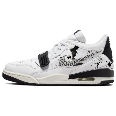 Jordan Air Jordan 1 Cushioning Slip Resistant Abrasion Resistant Mid top Vintage Basketball Shoes Men’s Black White